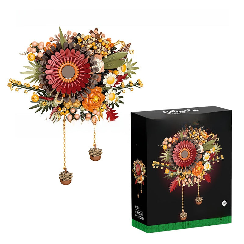Moon Flower Building Blocks Wall Decoration
