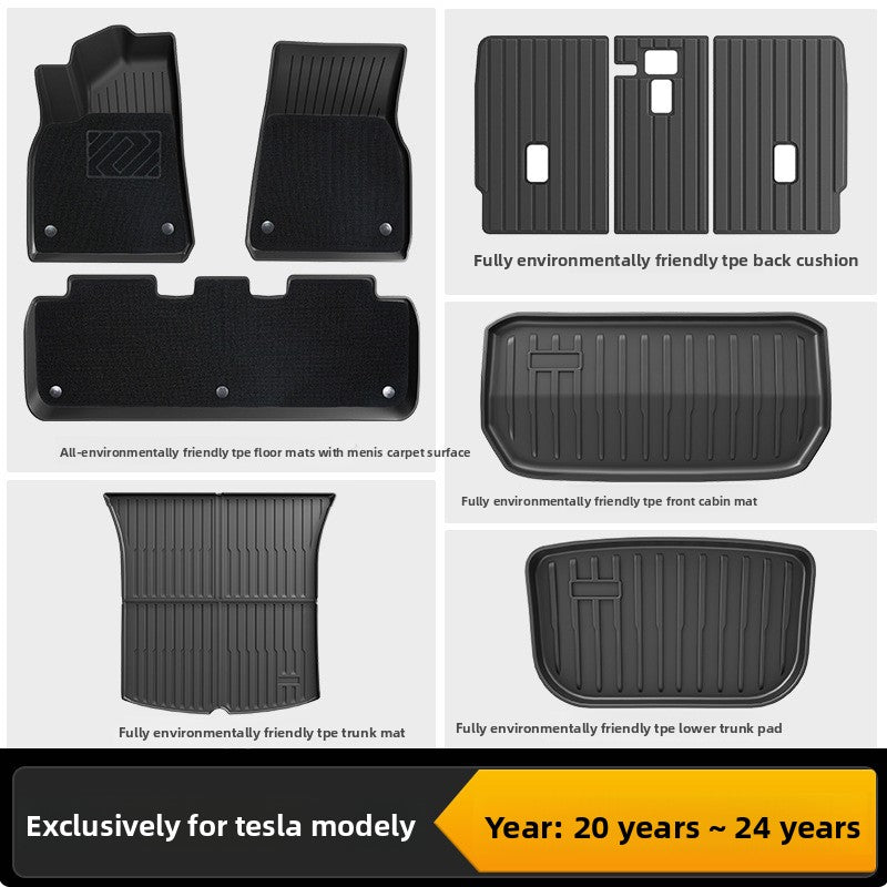 Tesla Model 3/Y Custom Fit TPE All-Weather Floor Mats