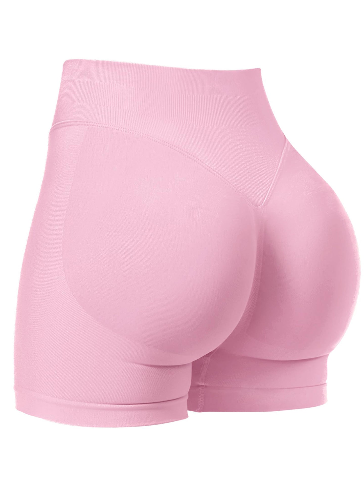 Womens High-Waisted Seamless Yoga Shorts