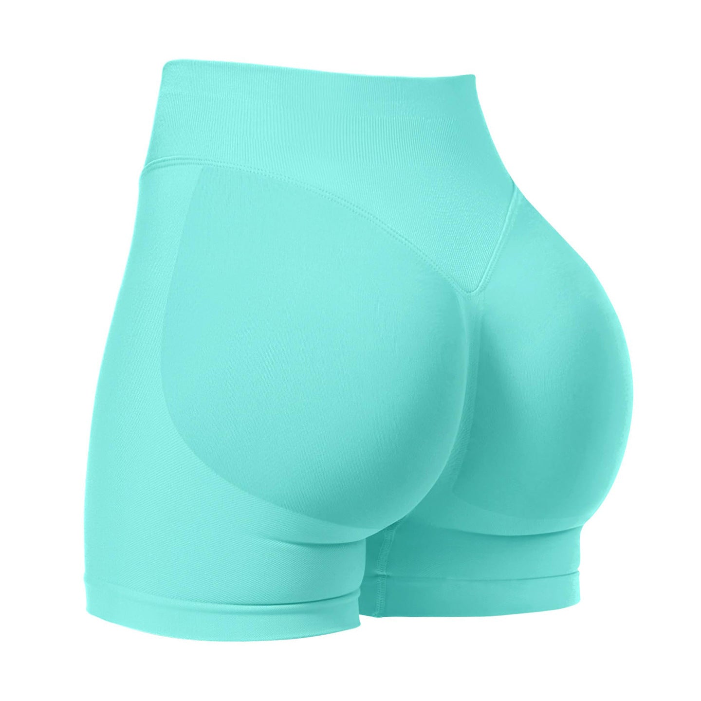 Womens High-Waisted Seamless Yoga Shorts