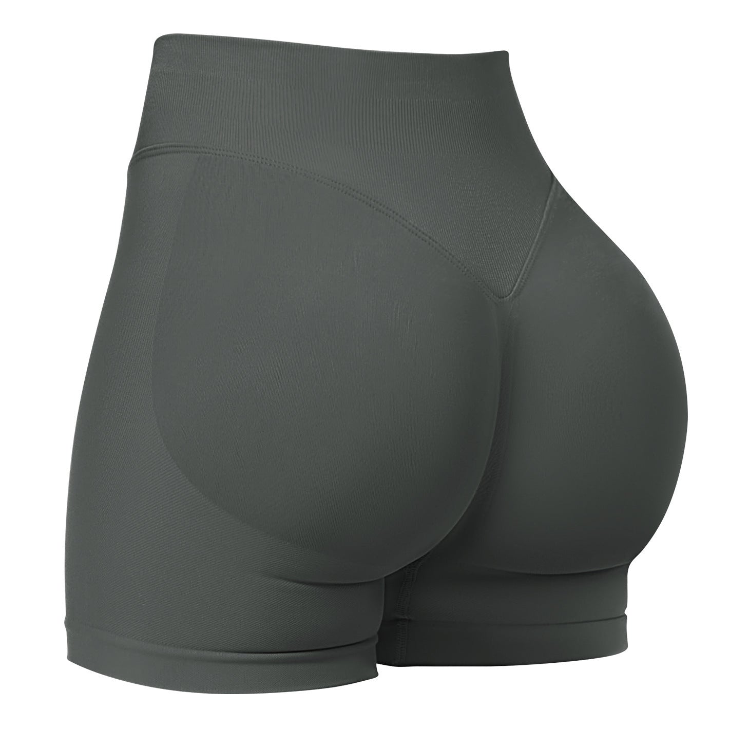 Womens High-Waisted Seamless Yoga Shorts