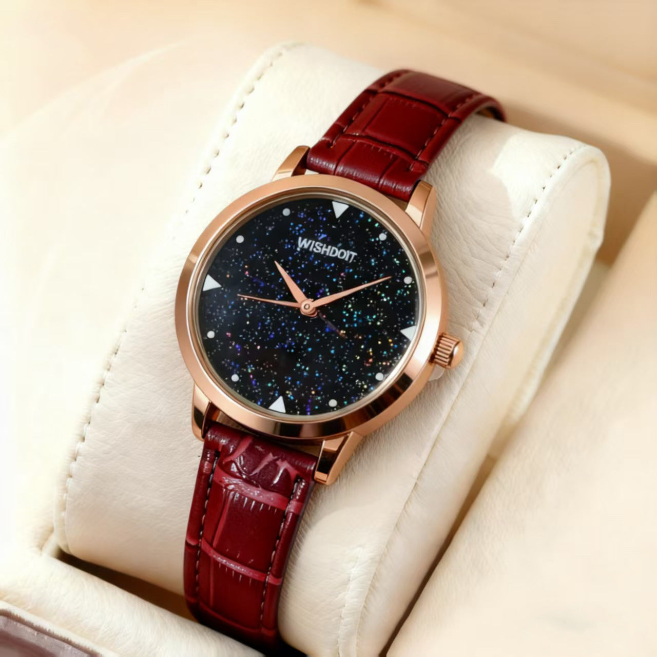 Women's Fashion Quartz Watch with Leather Strap