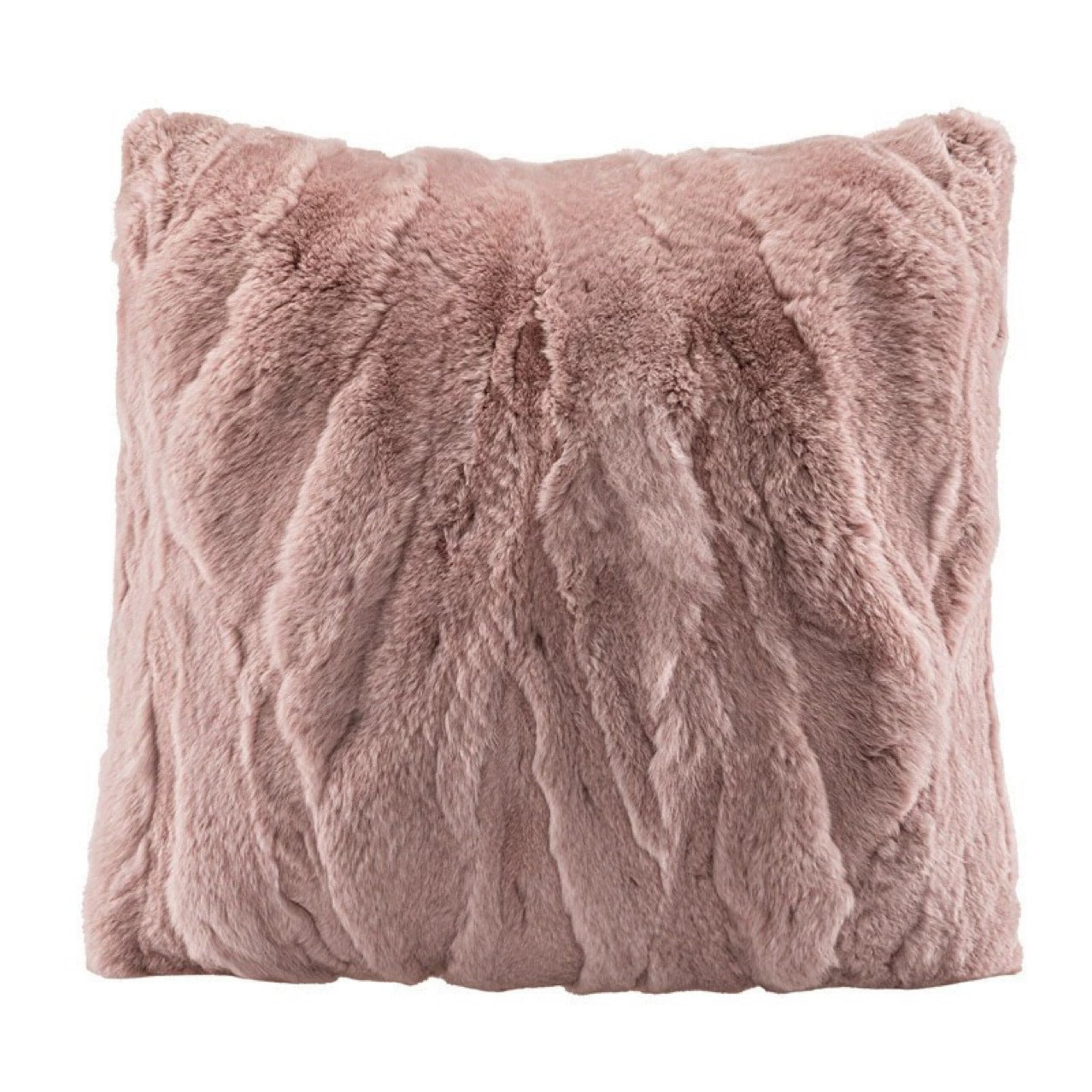 Sofa rex rabbit fur throw pillow