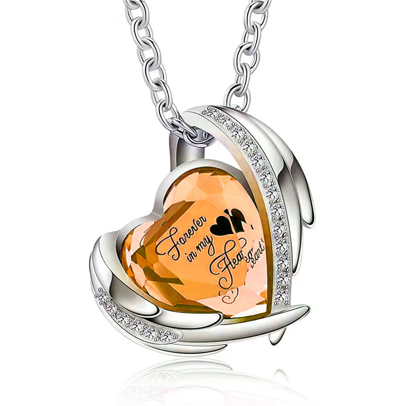 Heart Shaped Ash Memorial Necklace