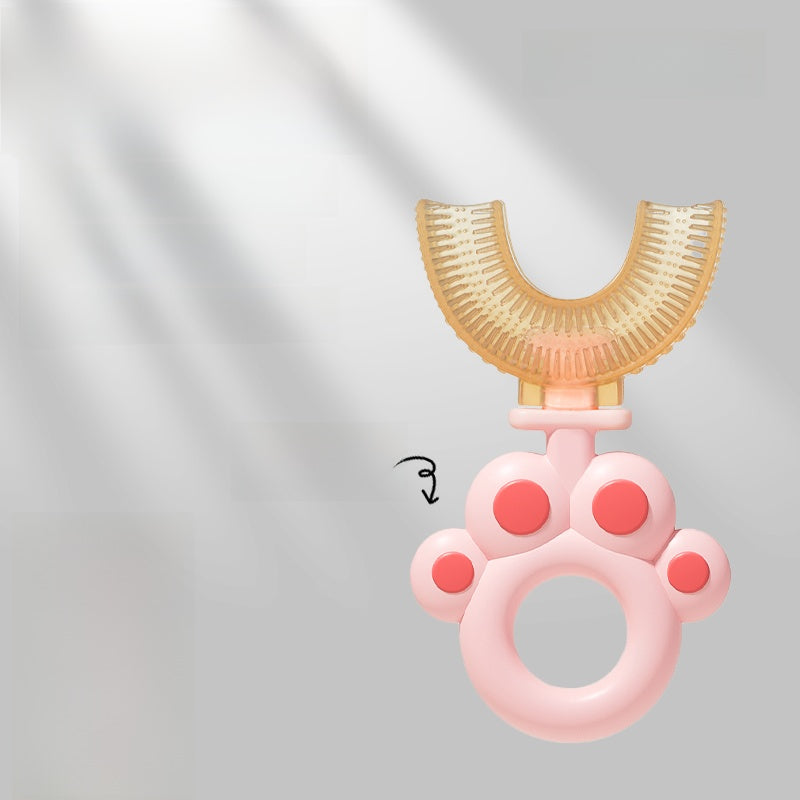 U-Shaped Silicone Children Training Toothbrush