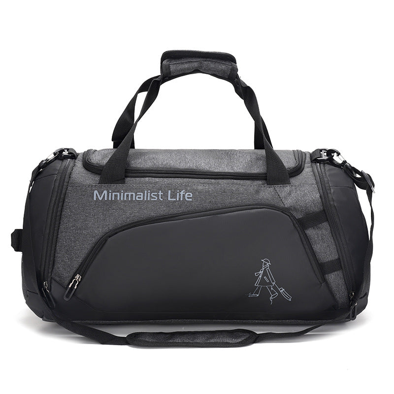 Mens Nylon Travel Bag with Shoe Compartment
