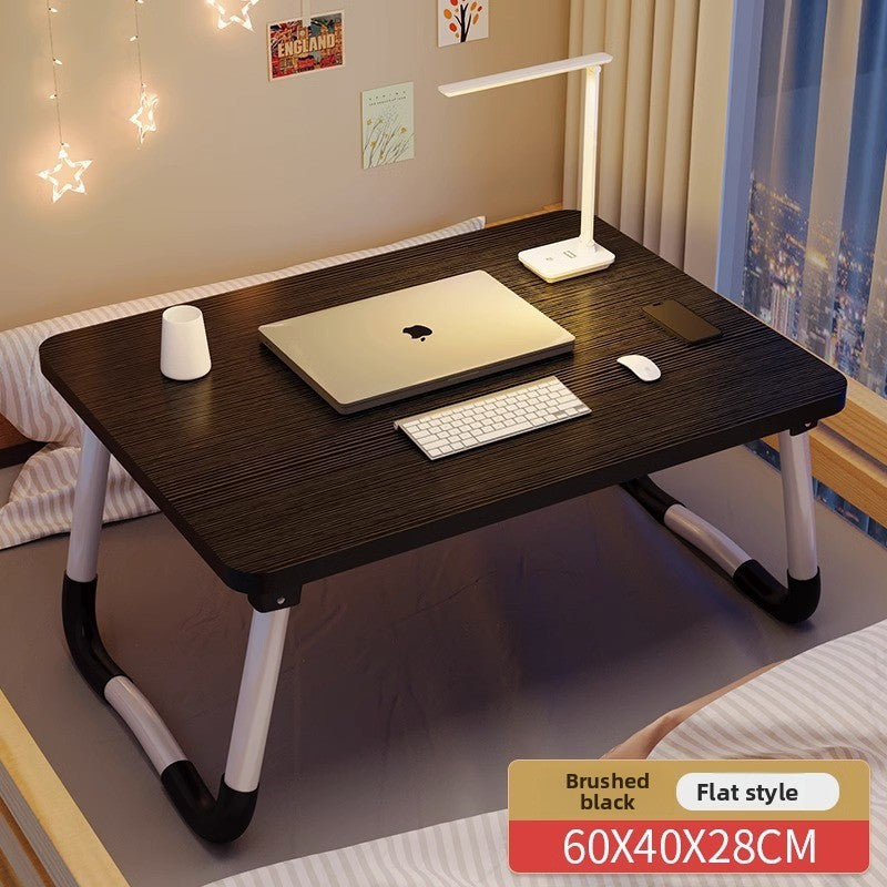 Foldable Bed Table with Storage Options