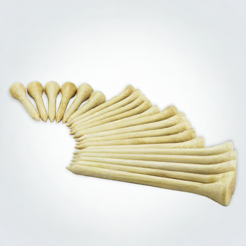 Wood Fiber Golf Tees with Customizable Stripes
