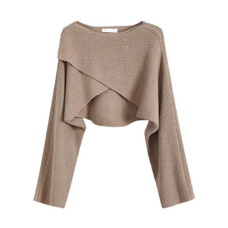 Womens Irregular Knit Sweater