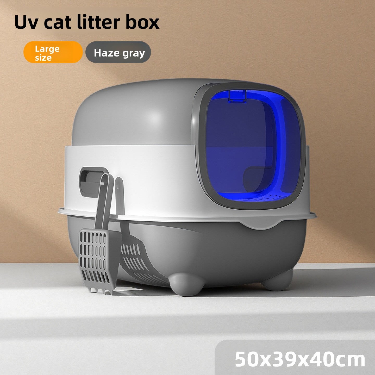 Enclosed Smart cat Litter Box- UV Sterilization & Odor Control