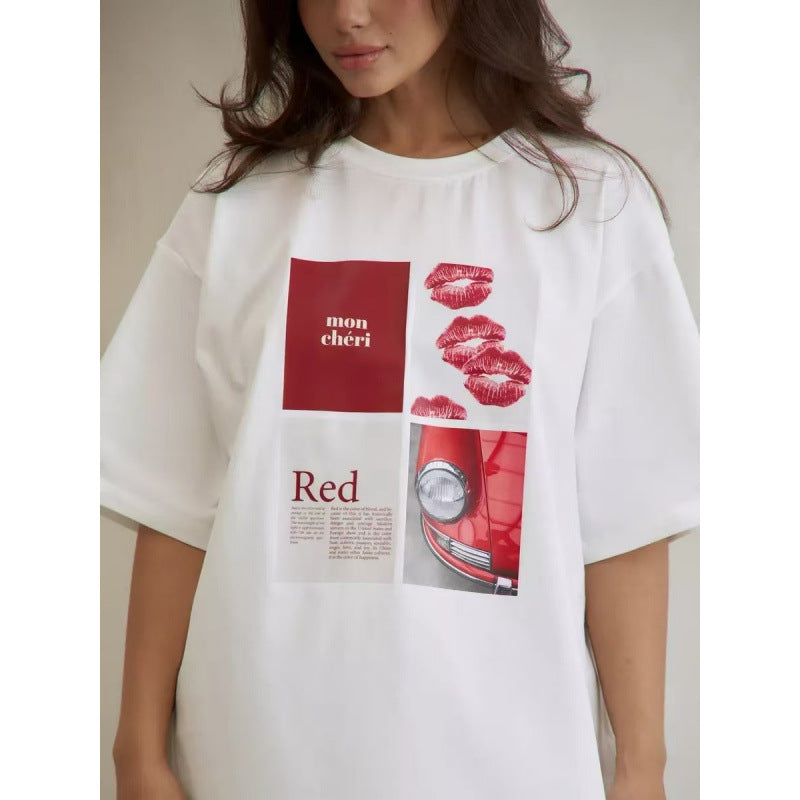 Women's Printed Cotton T-Shirt