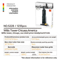 Chicago Willis Tower Building Blocks Educational Toy