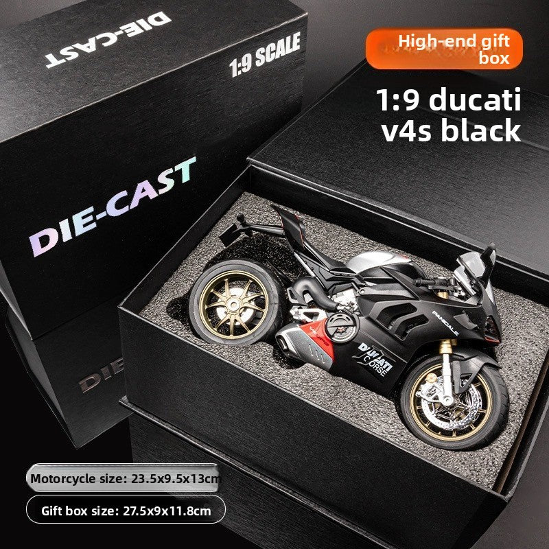 Simulation alloy motorcycle model