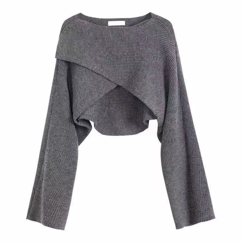 Womens Irregular Knit Sweater
