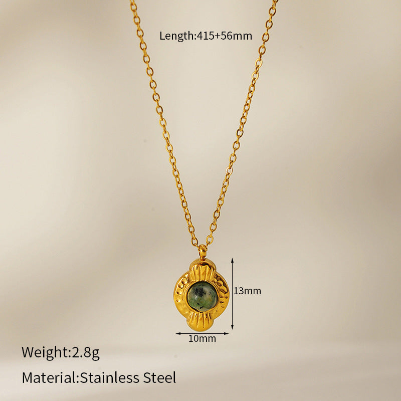 Stainless steel pendant necklace for women