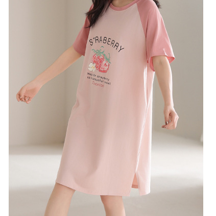 Women Cotton Sleep Nightgown Home Dress