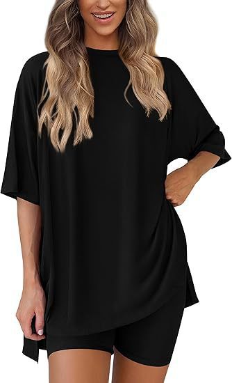 Women's Casual Round Neck Shorts Short-Sleeved Home Wear Suit