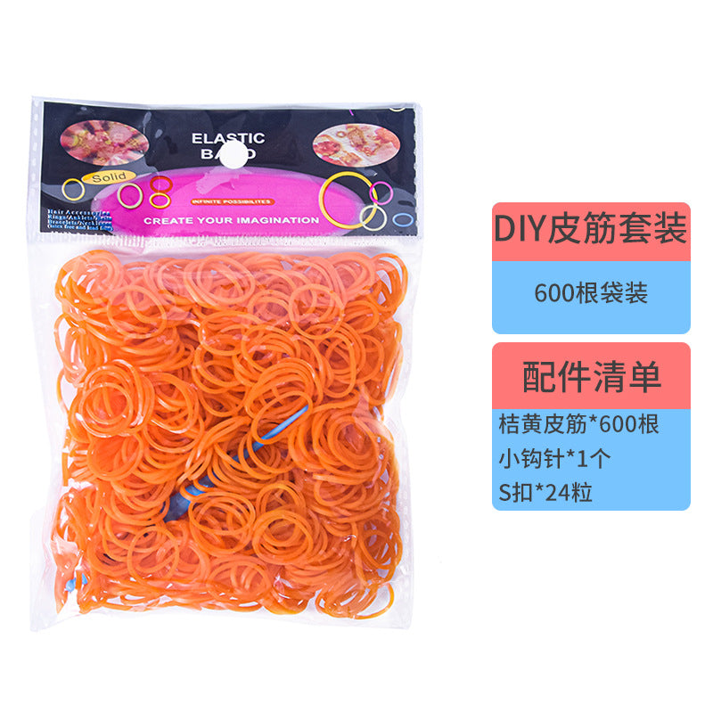 600 Rubber Band Bag Supplementary Pack Children's diy Bracelet Set Educational Toys Hand-woven Small Rubber Band