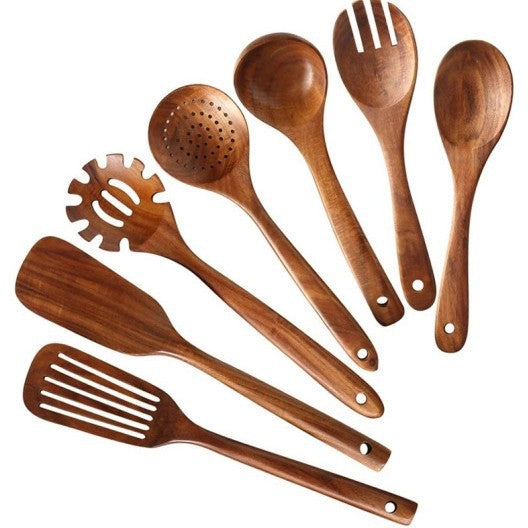 Acacia Wood Kitchen Utensil Set