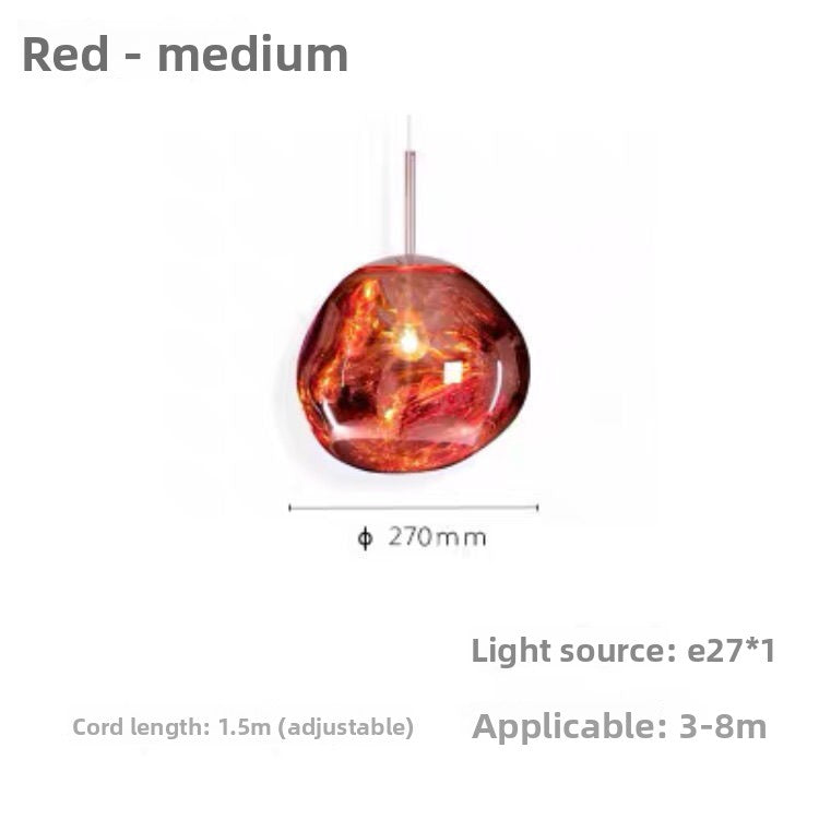 Glass chandelier