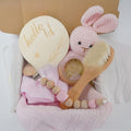 Handmade Crochet Rabbit Rattle Baby Care Set