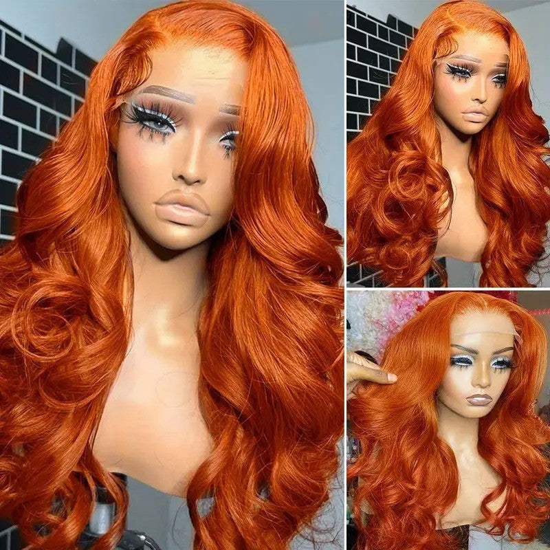 Aero Glam HD Lace Front Long Curly Wig | Heat-Resistant Natural Wave Body Unit
