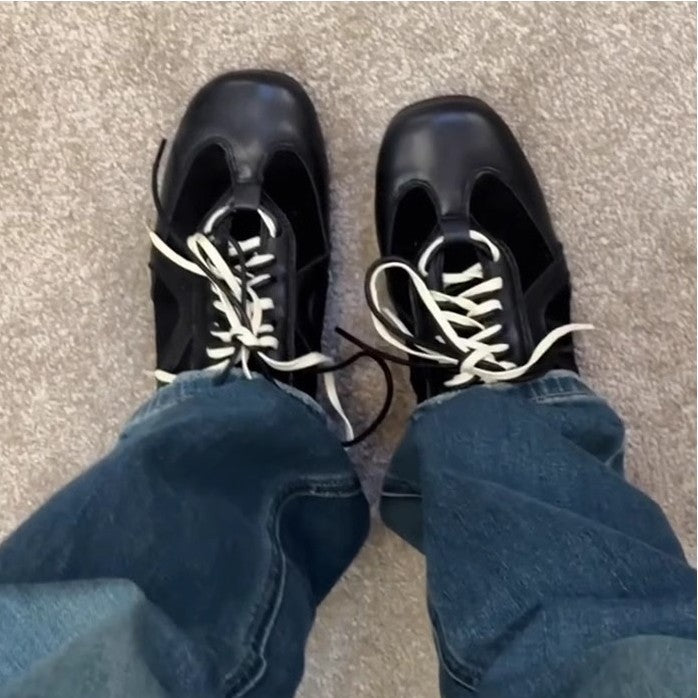 Retro Lace-Up Casual Sneakers