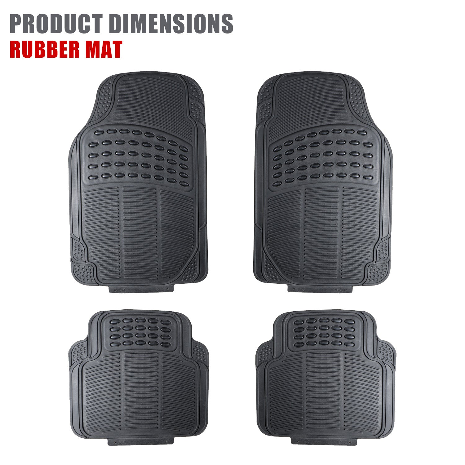 Universal PVC Car Floor Mats Set