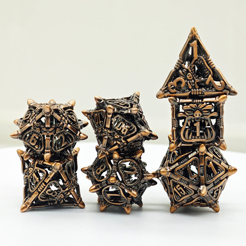 Hollow Metal 20-Sided Dice for Tabletop Games