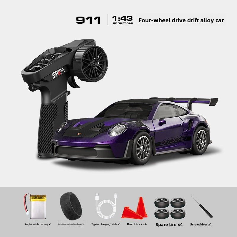 Alloy High-Speed ??Four-Wheel Drive Drift Remote Control Car