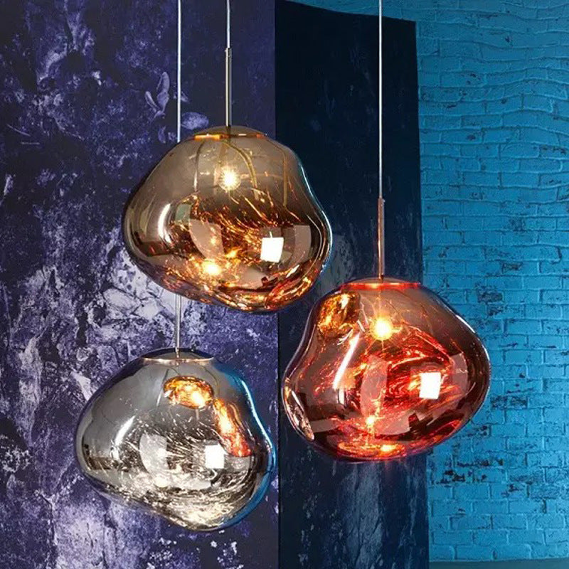 Glass chandelier