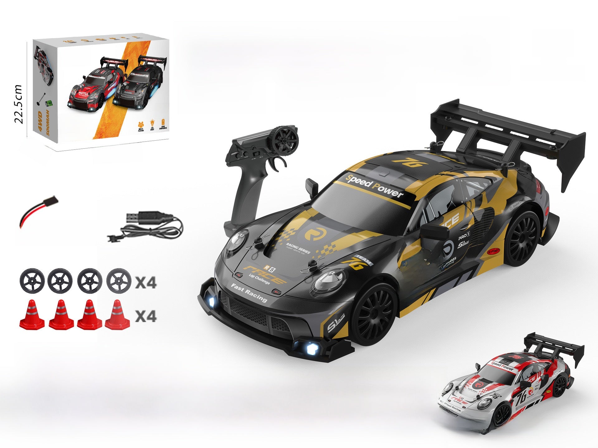 Mini Remote-Controlled Racing Car