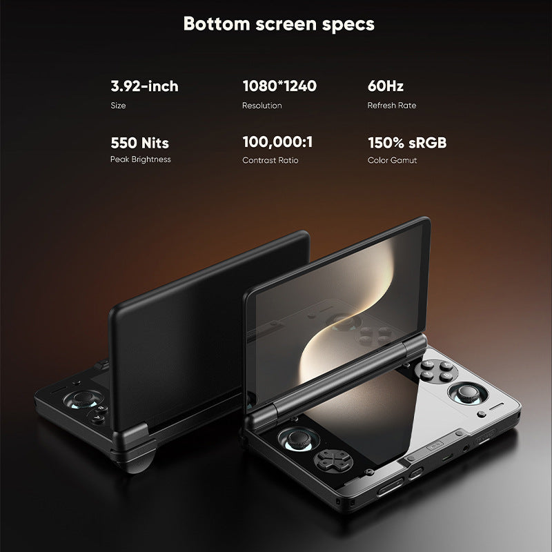 Elite Dual-Screen Android 13 Handheld Gaming Console – High-Performance Snapdragon 8 Processor & Multi-Platform Retro Emulator