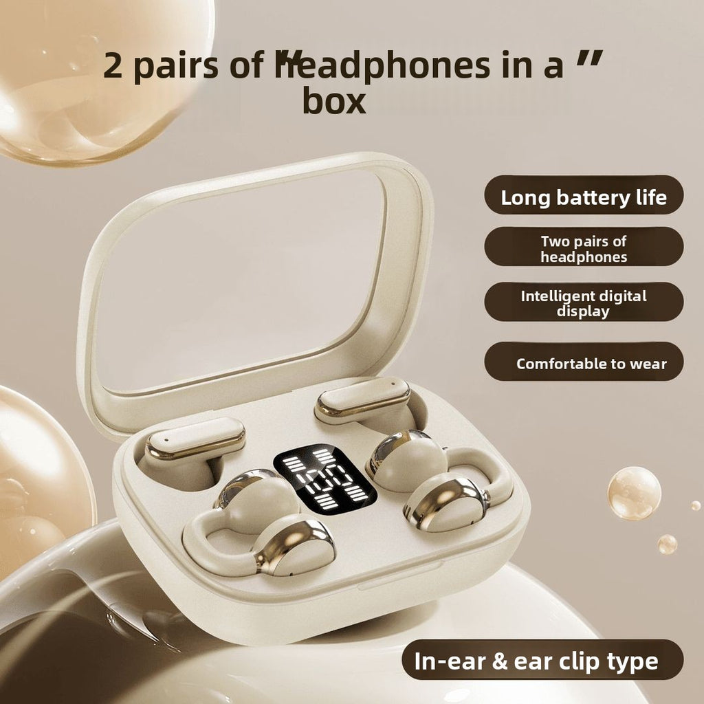 Bluetooth headset ear clip semi-in-ear