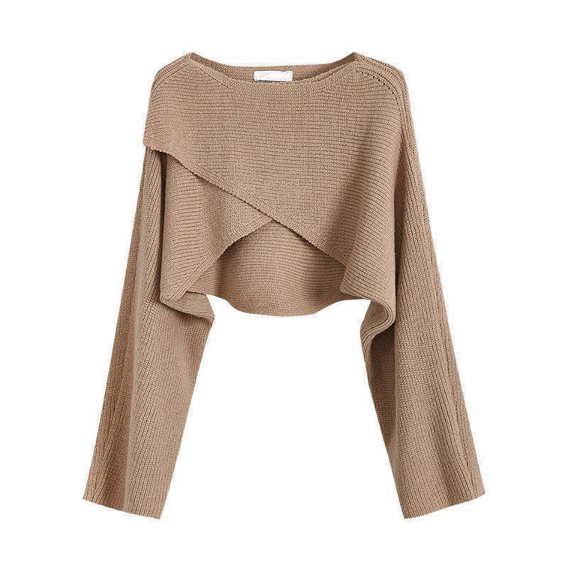 Womens Irregular Knit Sweater