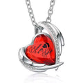 Heart Shaped Ash Memorial Necklace