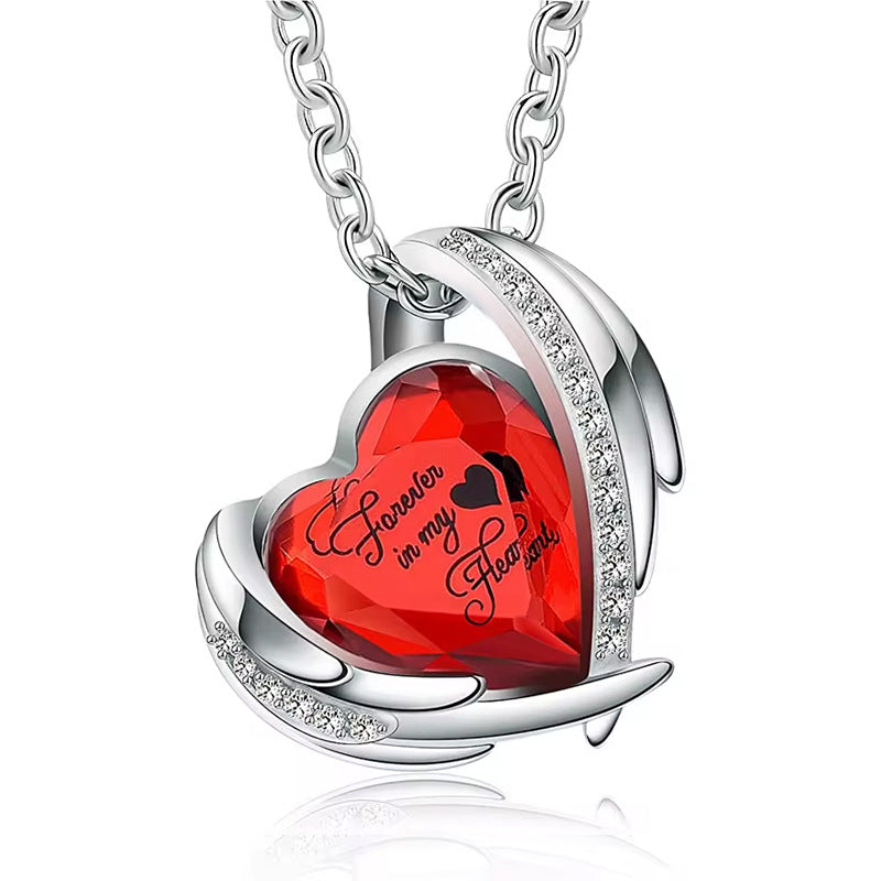 Heart Shaped Ash Memorial Necklace