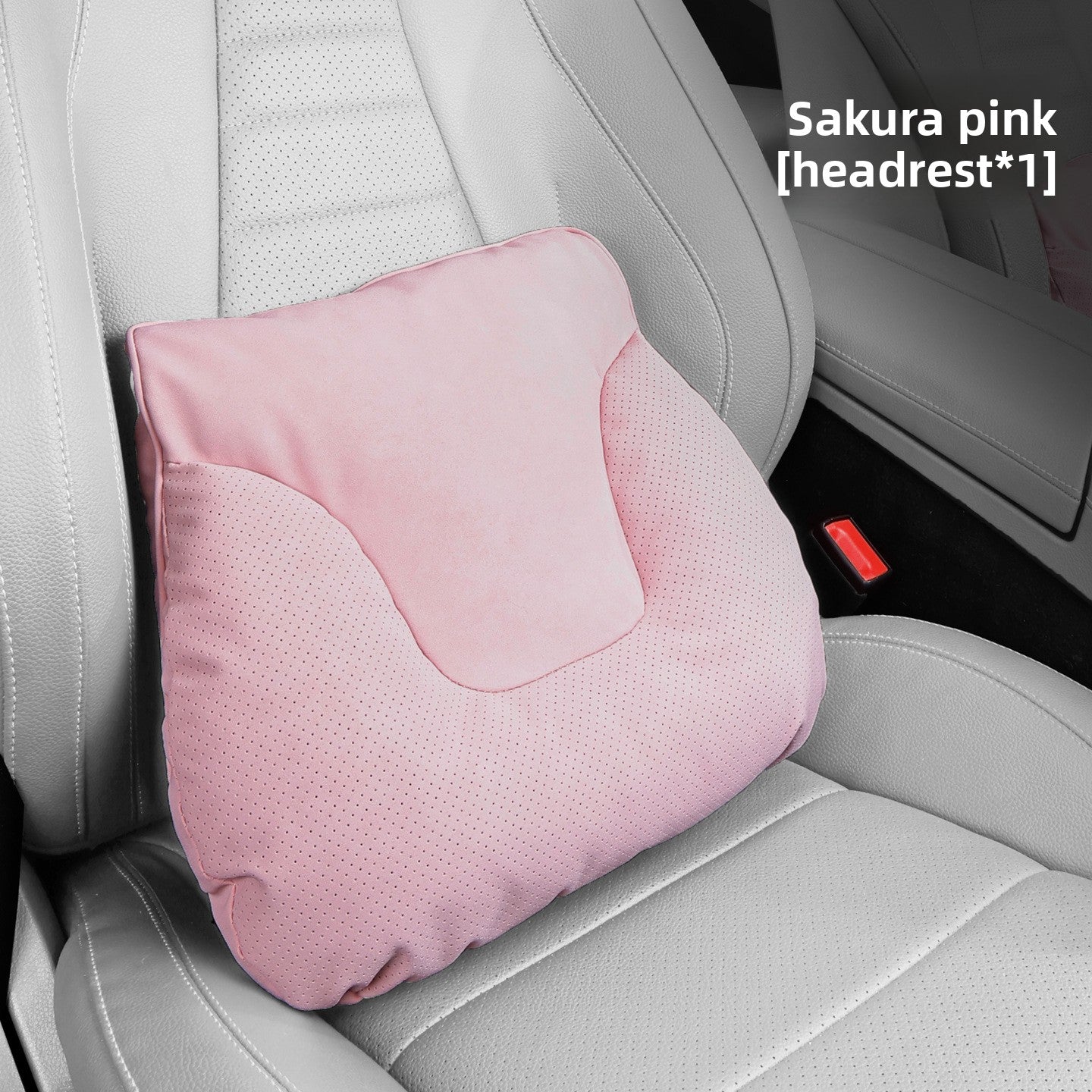 Car Headrest Neck Pillow and Lumbar Support Set
