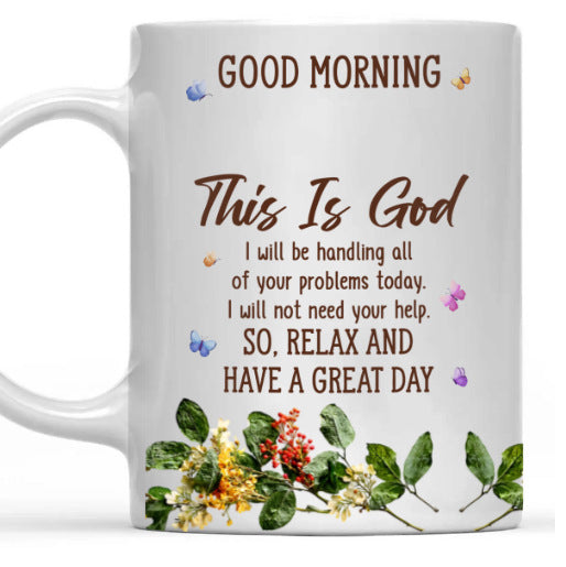 Floral Good Morning Ceramic Mug