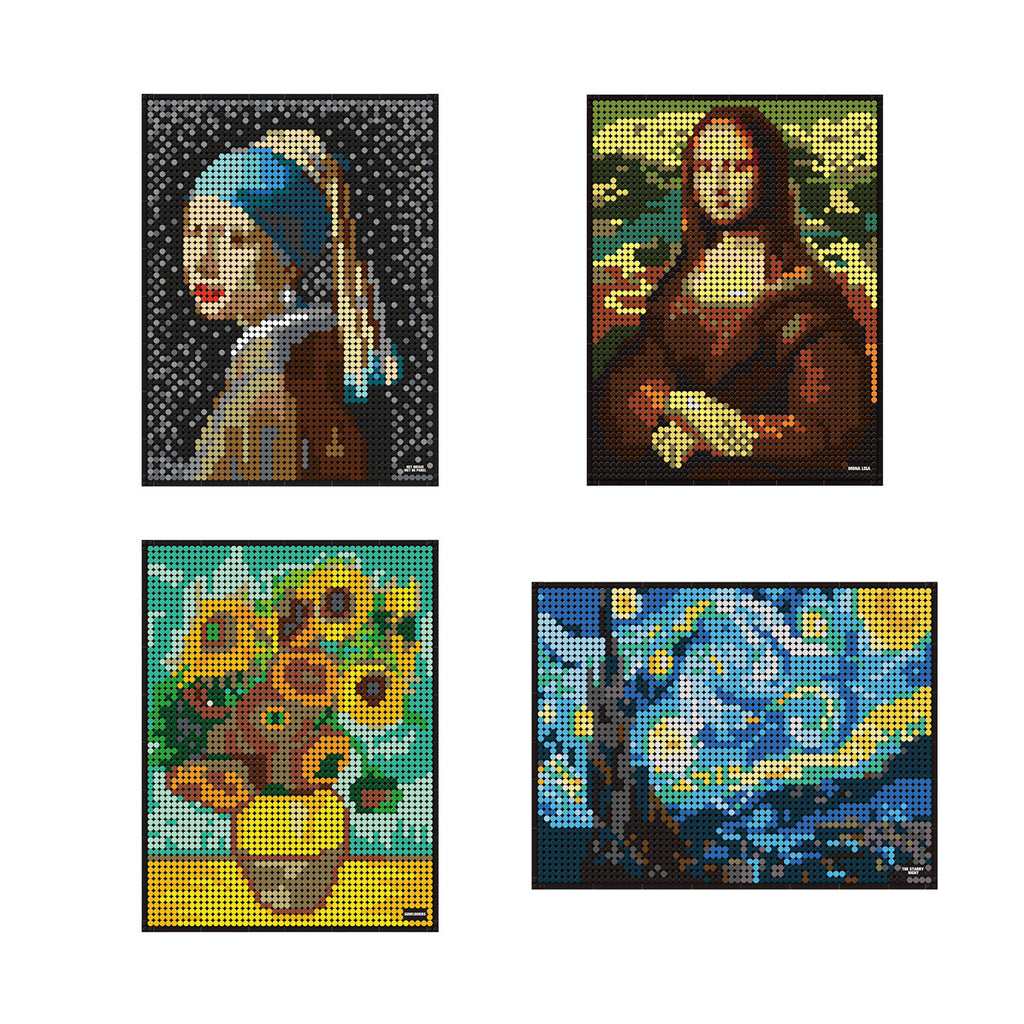 Famous Paintings Small Granular Building Blocks