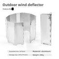 Foldable Aluminum Camping Stove Windshield