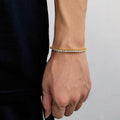 Unisex Classic Zircon Tennis Bracelet - Gold & Platinum Plated Ice Chain