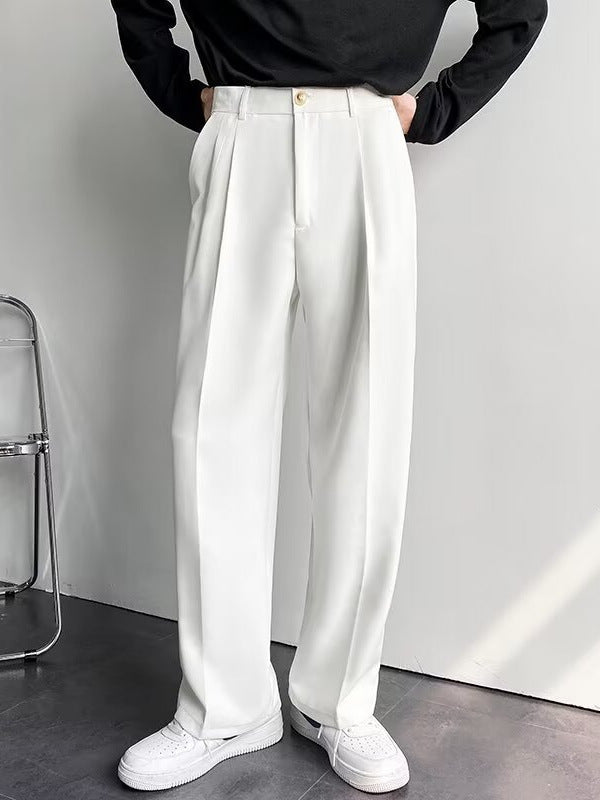 Men's Straight Leg Casual Trousers