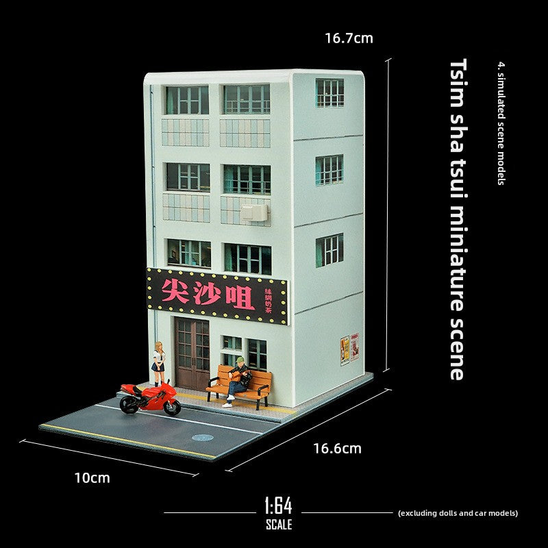 Premium 1:64 Scale Lights-Up Miniature Street Scene Diorama