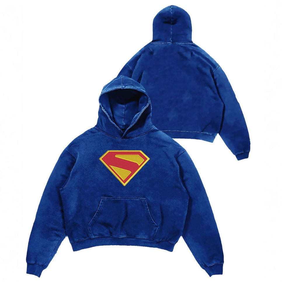 Hero Verse Men's Digital Print Hoodie | Relaxed Fit Streetwear Pullover