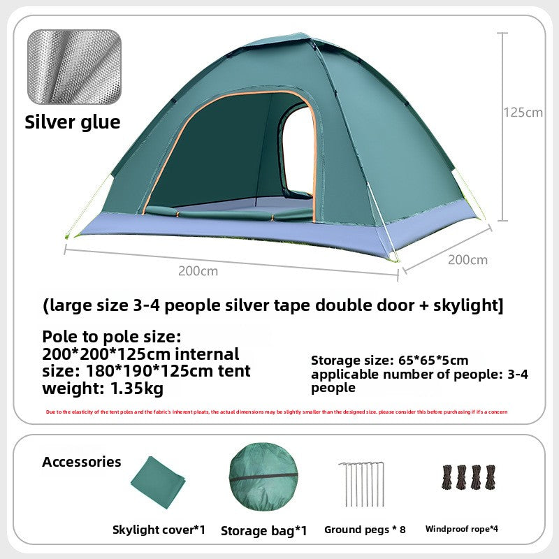 Automatic Quick Open Lightweight Camping Tent