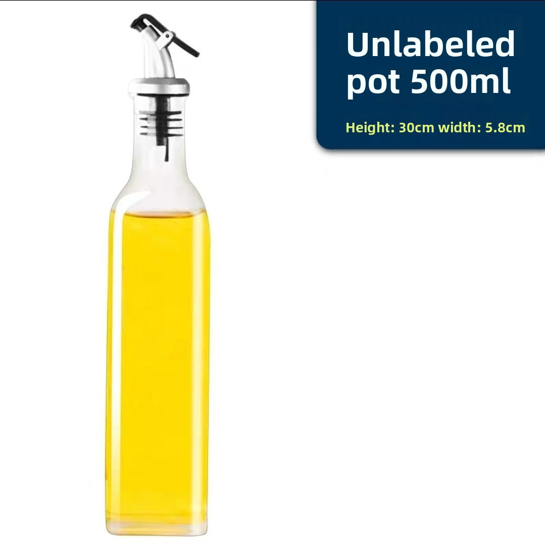 Glass Condiment Dispenser Bottle