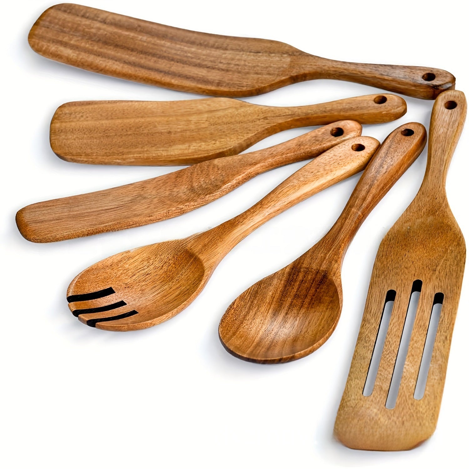 Acacia Wood 9-Piece Kitchen Utensil Set