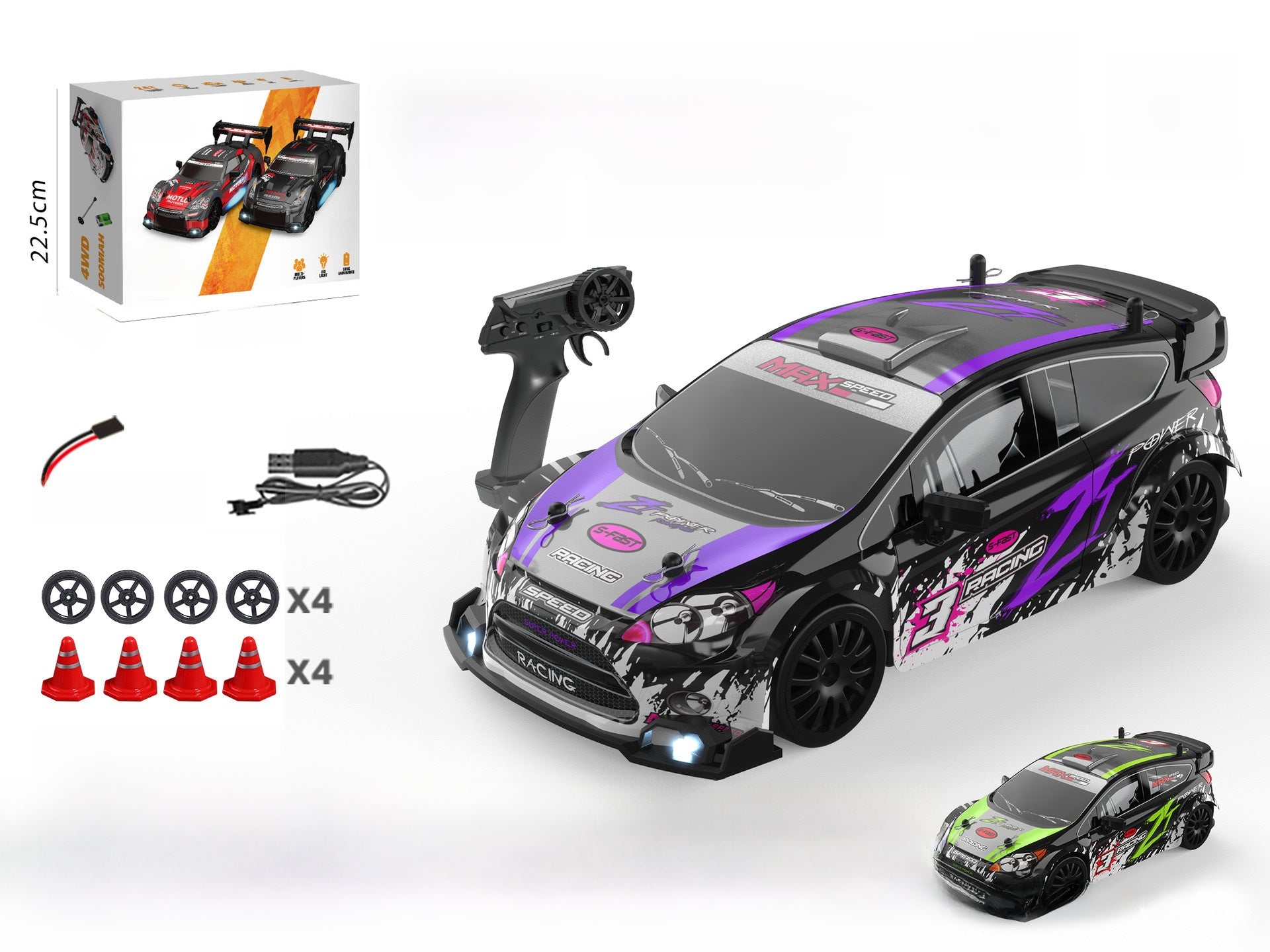 Mini Remote-Controlled Racing Car