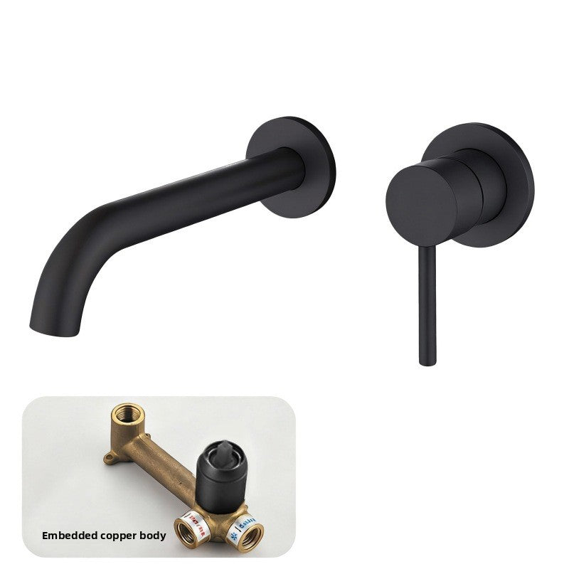 All Copper Concealed Basin Mixer Faucet